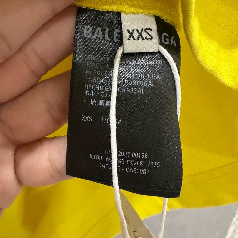 Balenciaga Balenciaga Yellow environmental protection short sleeve Size US XXS / EU 40 - 5 Thumbnail