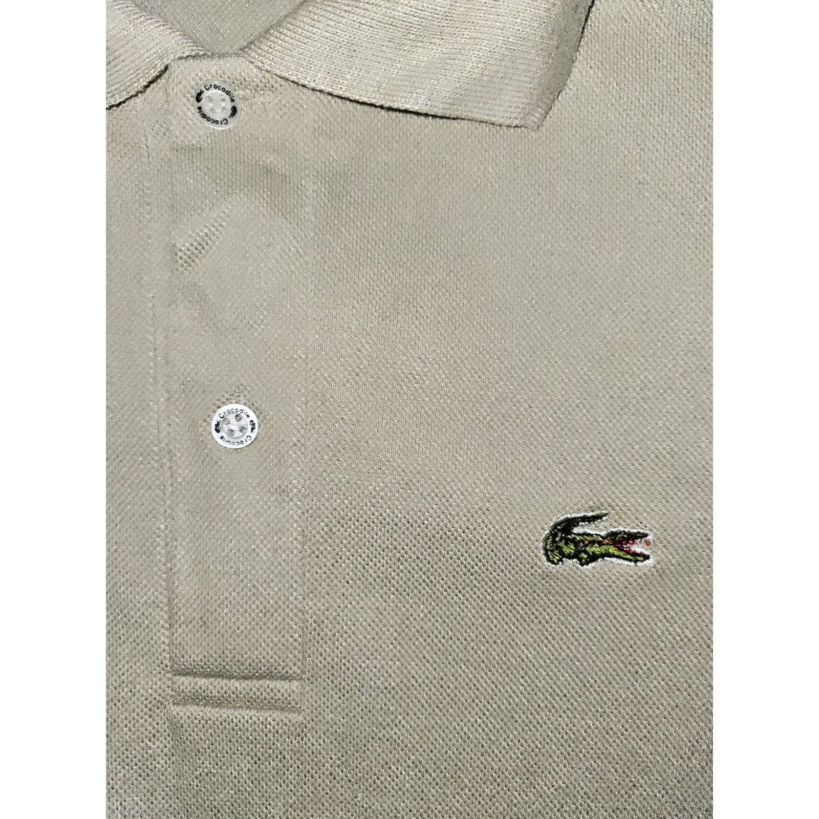Lacoste Lacoste Polo Shirt Mens XL Classic Croc BeIGe Cotton Casual Golf Tennis Short Sleeve Size US XL / EU 56 / 4 - 2 Thumbnail