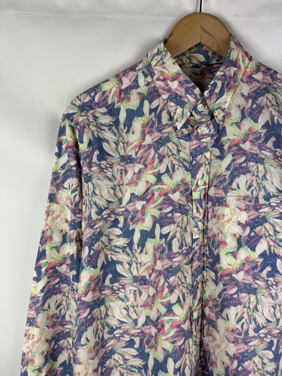Eton Eton Contemporary Long Sleeve Floral Pattern Button Up Shirt Size US XL / EU 56 / 4 - 4 Thumbnail