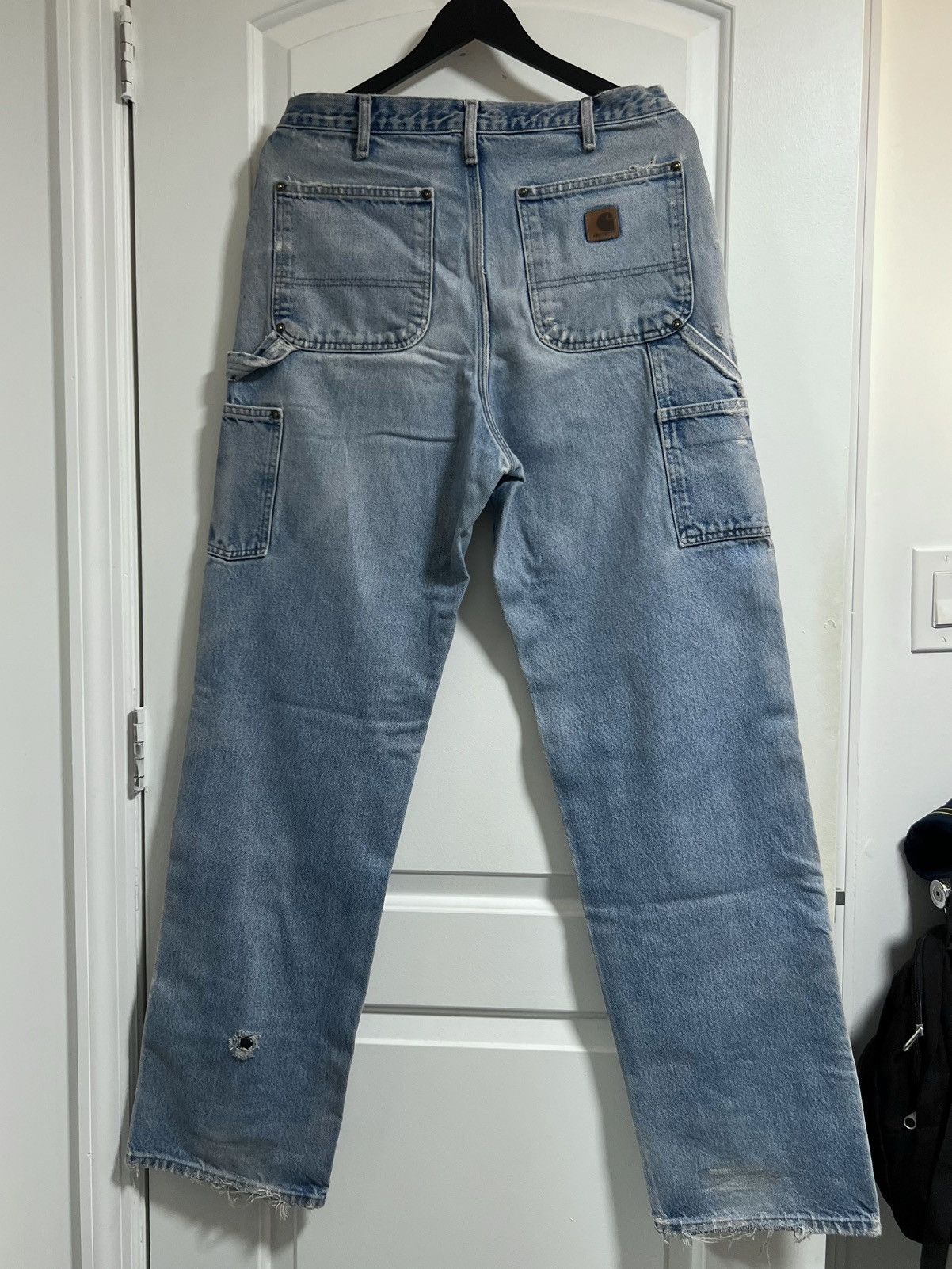 Carhartt Carhartt double holster light blue washed denim Size US 31 - 5 Thumbnail