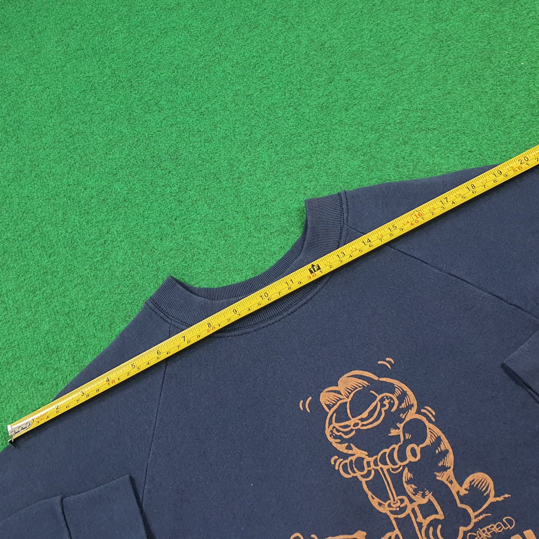 Fruit Of The Loom Vintage 90s Cartoon Garfield Punping Iron Sweatshirt C290N14 Size S / US 4 / IT 40 - 8 Thumbnail