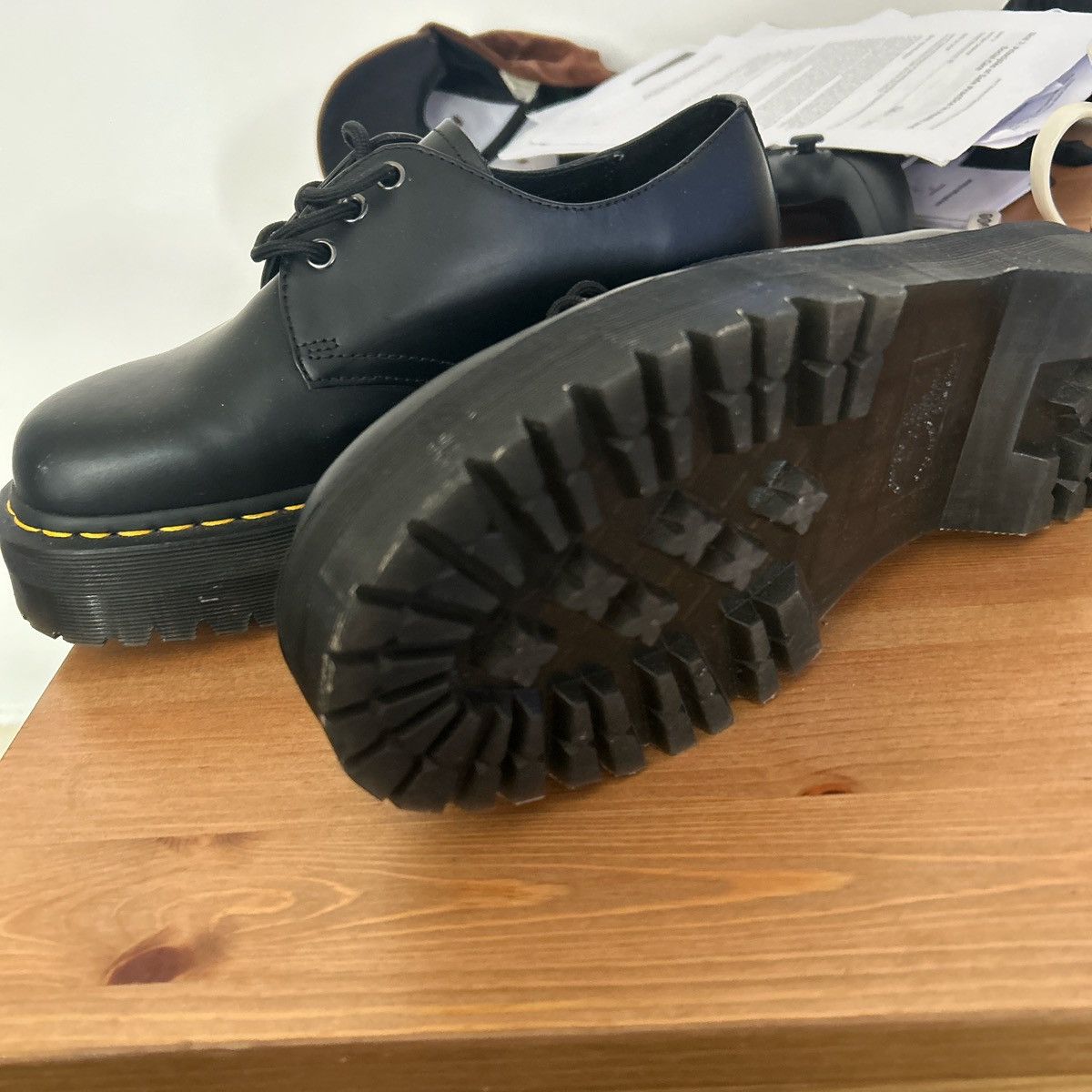 Dr. Martens Black Dr Martens 1461 shoes Size US 9 / EU 42 - 3 Thumbnail