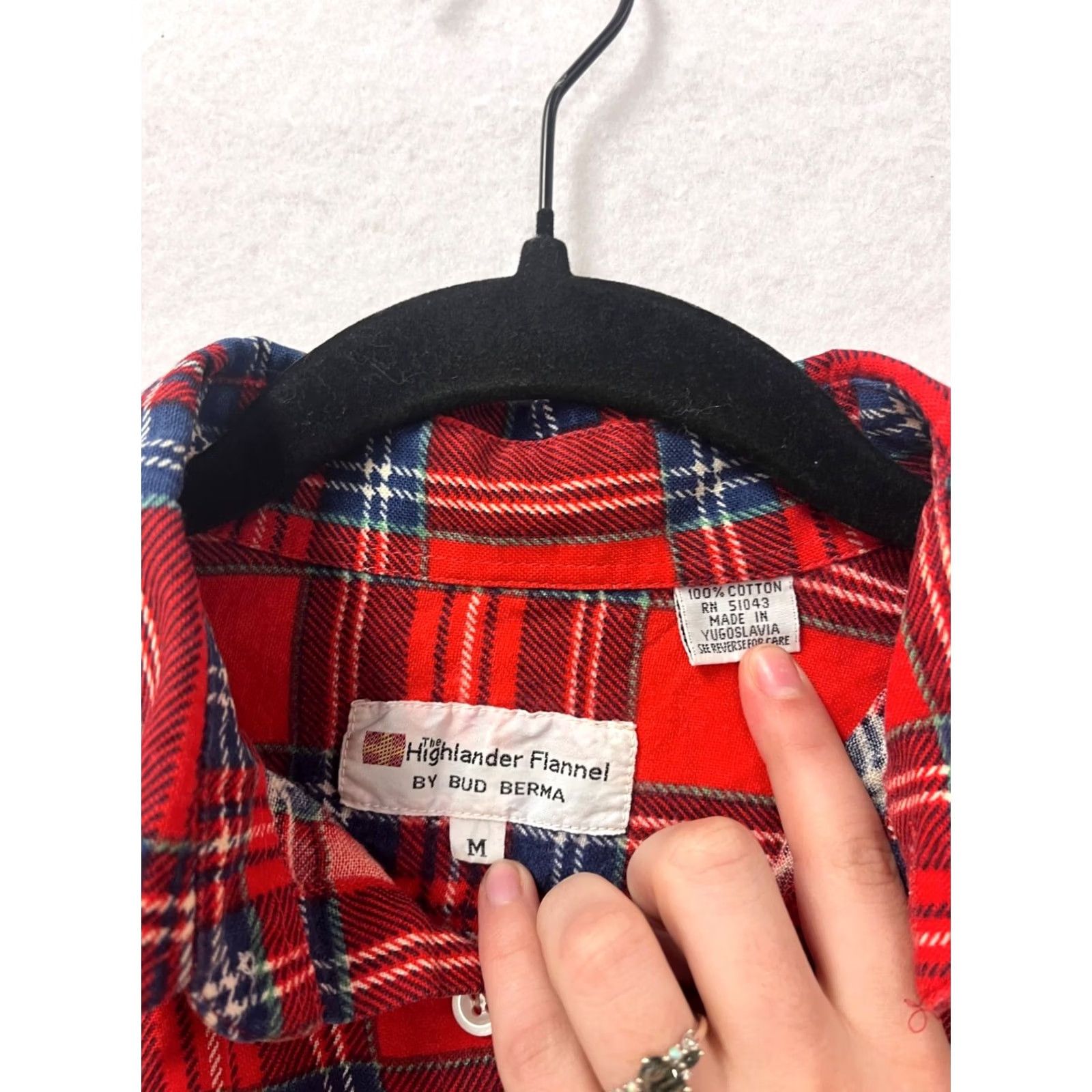 Vintage VINTAGE Highlander Shirt Plaid Flannel Button-Down M Red Mens Size US M / EU 48-50 / 2 - 3 Thumbnail