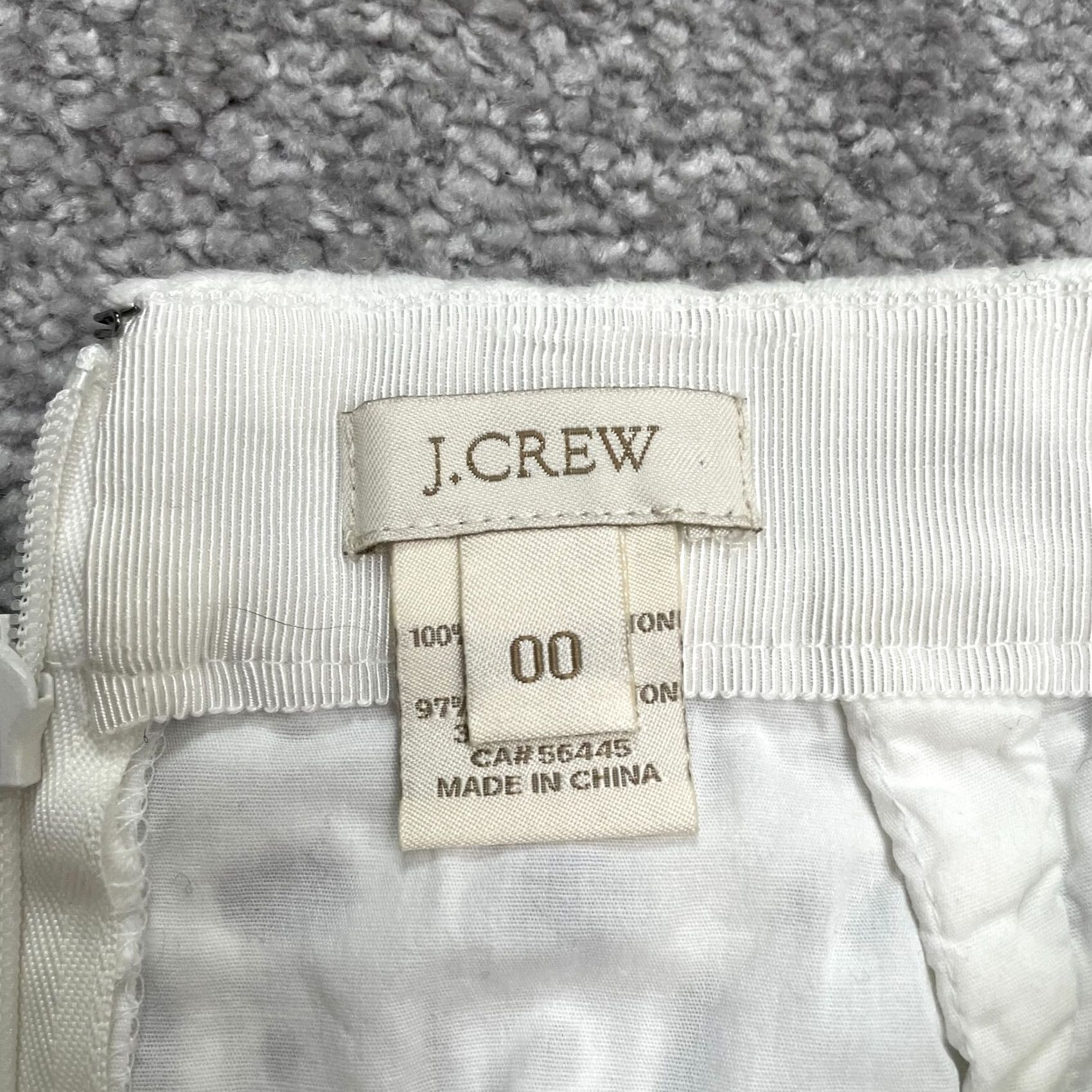 J.Crew J.Crew Embroidered Eyelet Short Mini Pencil Skirt Womens 00 White Cotton Casual Size 25" / US 0 / IT 36 - 4 Thumbnail