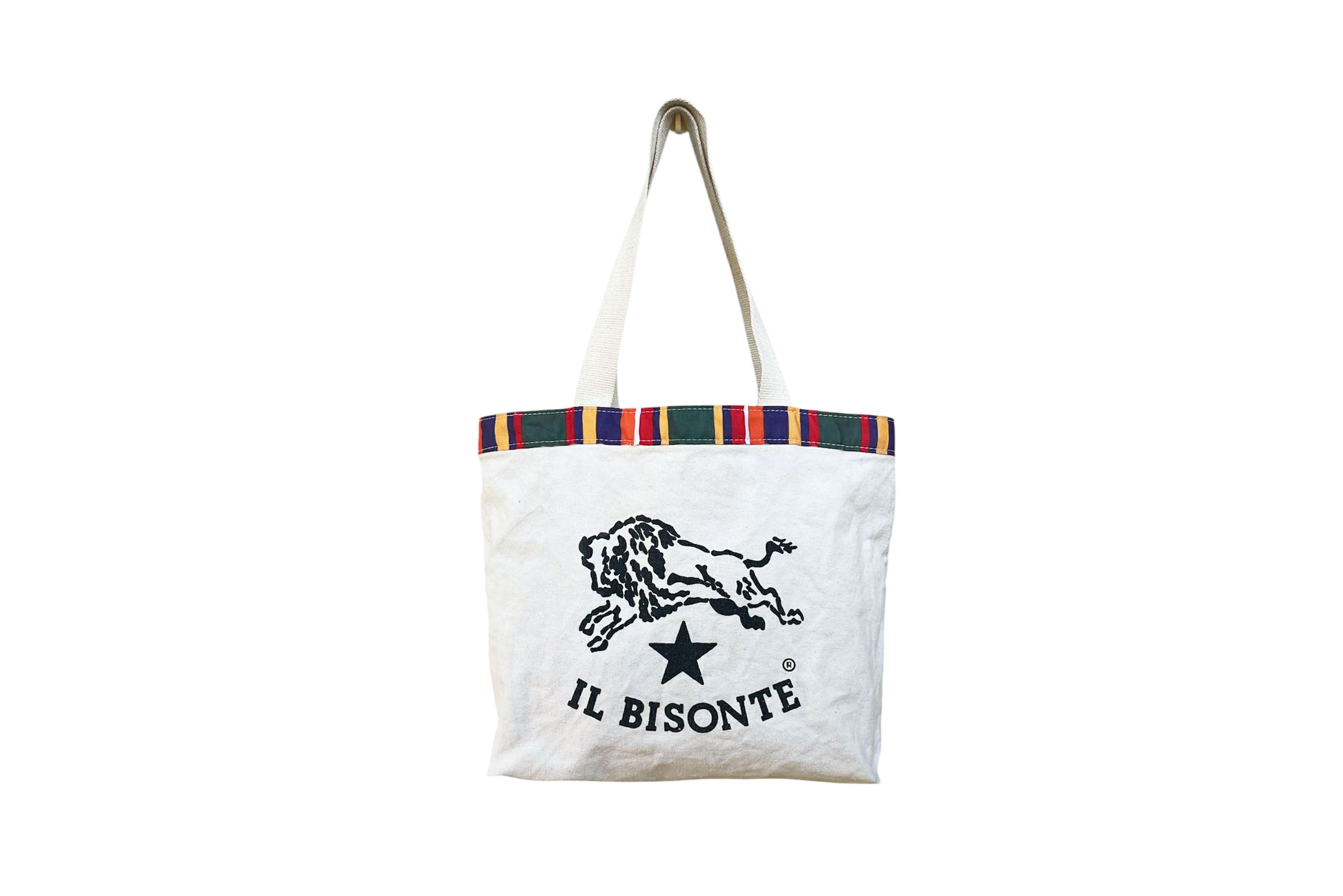 Il Bisonte IL BISONTE Canvas Tote bag, Logo printed / Rainbow details Size ONE SIZE - 1 Thumbnail