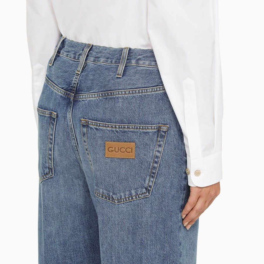 Gucci o1d2blof0824 Regular Denim Jeans in Blue Size 27" / US 4 / IT 40 - 5 Thumbnail
