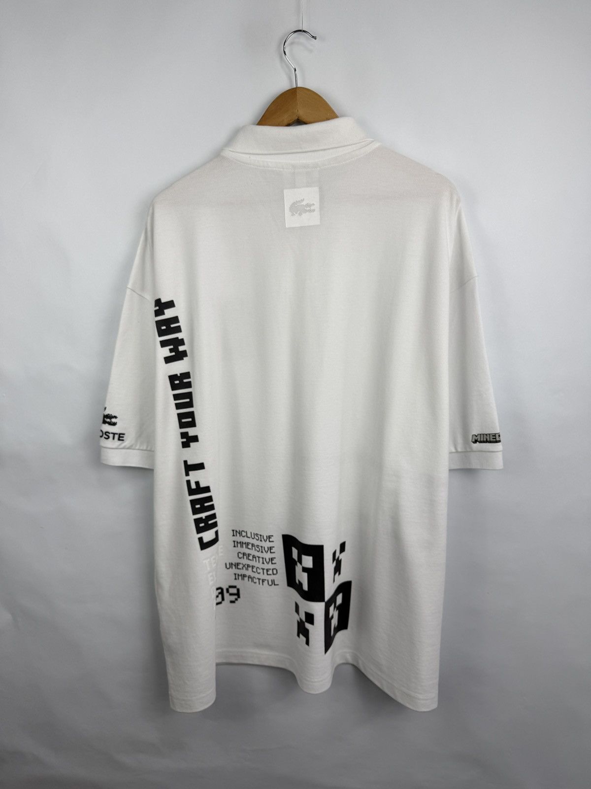 Lacoste 🇫🇷 Lacoste Minecraft Loose Fit Polo T-Shirt Made in France Size US XXL / EU 58 / 5 - 17 Thumbnail