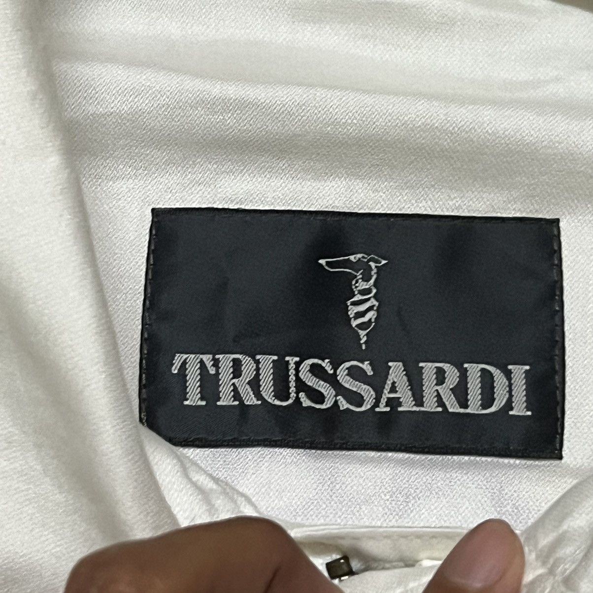 Trussardi Trussardi Big Logo Bomber Style Jacket Size US L / EU 52-54 / 3 - 10 Thumbnail