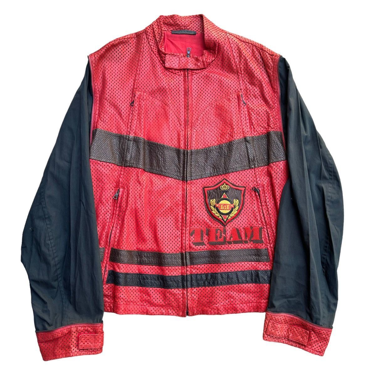 Gianfranco Ferre Ferre Racing Team Rally Dakar Leather Jacket Size US M / EU 48-50 / 2 - 13 Thumbnail