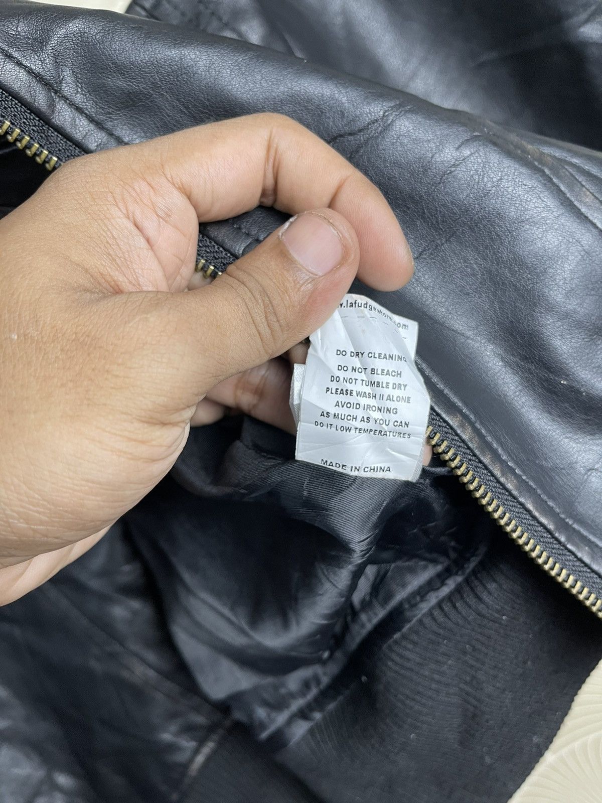 Japanese Brand × Vintage VINTAGE LAFUDGE STORE BOMBER LEATHER JACKET RARE Size US M / EU 48-50 / 2 - 15 Thumbnail