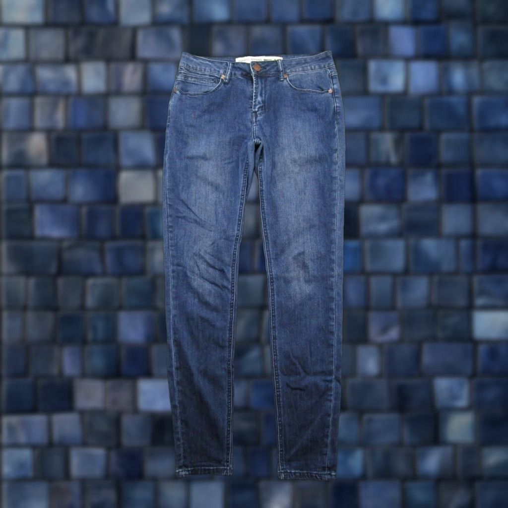 Vintage Barbell Jeans Men’s Blue Medium Wash Denim Skinny Stretch Jeans SZ 38x31 Size US 28 / EU 44 - 1 Thumbnail
