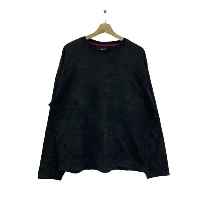 Gap Vtg GAP USA MINIMALIST Black Fleece Sweatshirt Sweater Size US L / EU 52-54 / 3 - 1 Thumbnail