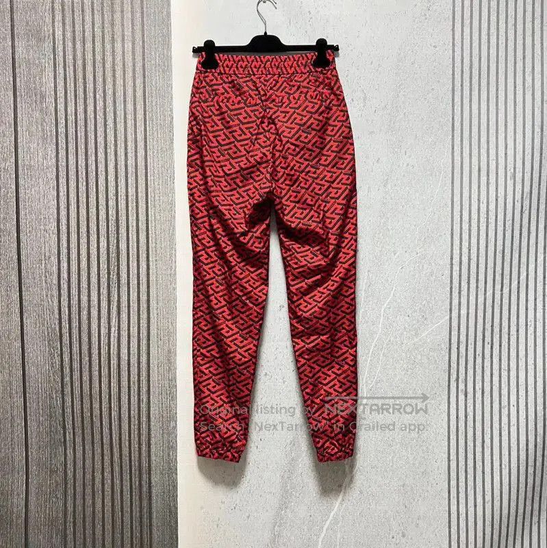 Versace Versace Red Embroidered Men's Casual Pants . Size US 30 / EU 46 - 5 Thumbnail