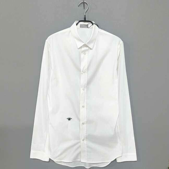 Dior Dior White Bee Embroidery Shirt Size S / US 4 / IT 40 - 1 Thumbnail