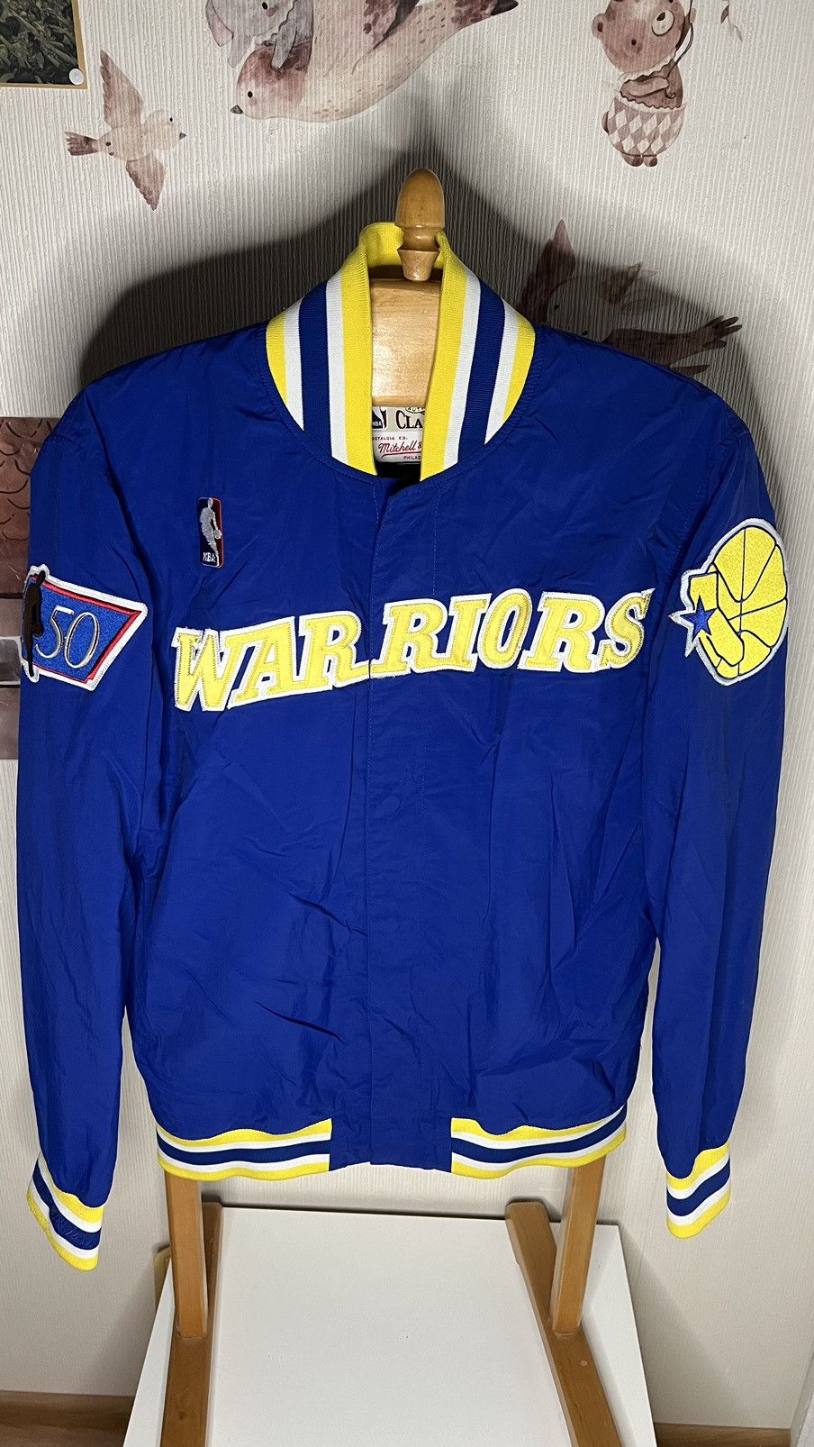 Mitchell & Ness × NBA Golden State Warriors NBA 1996/97Mitchell Ness bomber jacket Size US M / EU 48-50 / 2 - 1 Thumbnail
