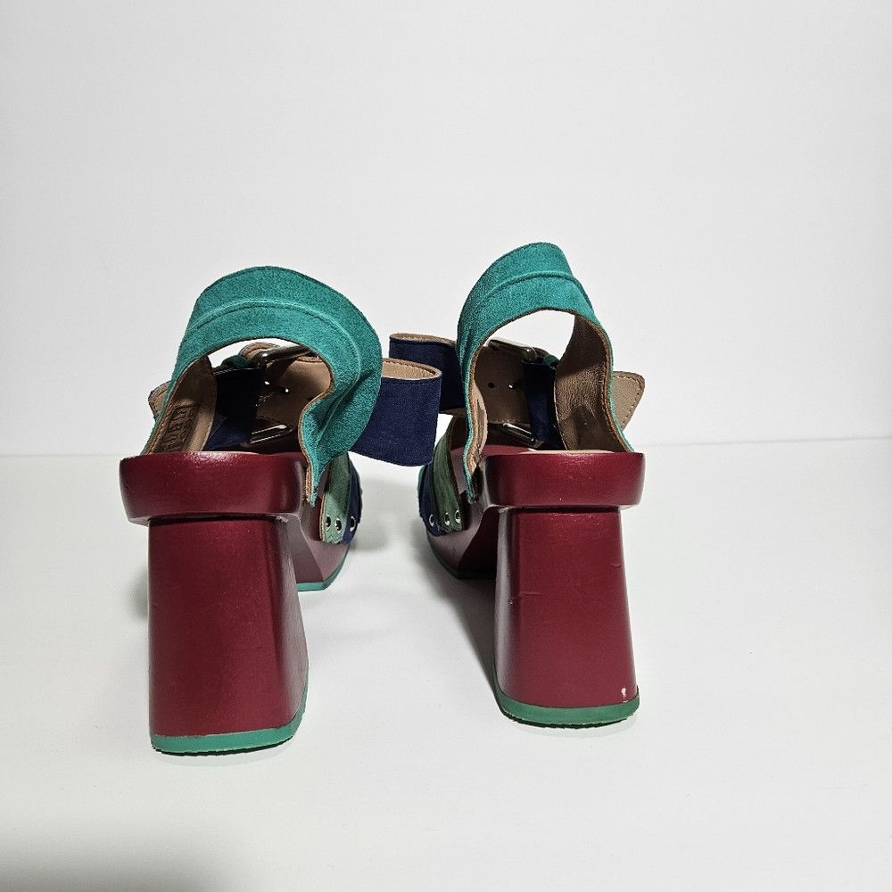 John Fluevog John Fluevog Summer of Love Dashuri Suede Clog Sandals Size US 9 / IT 39 - 9 Thumbnail