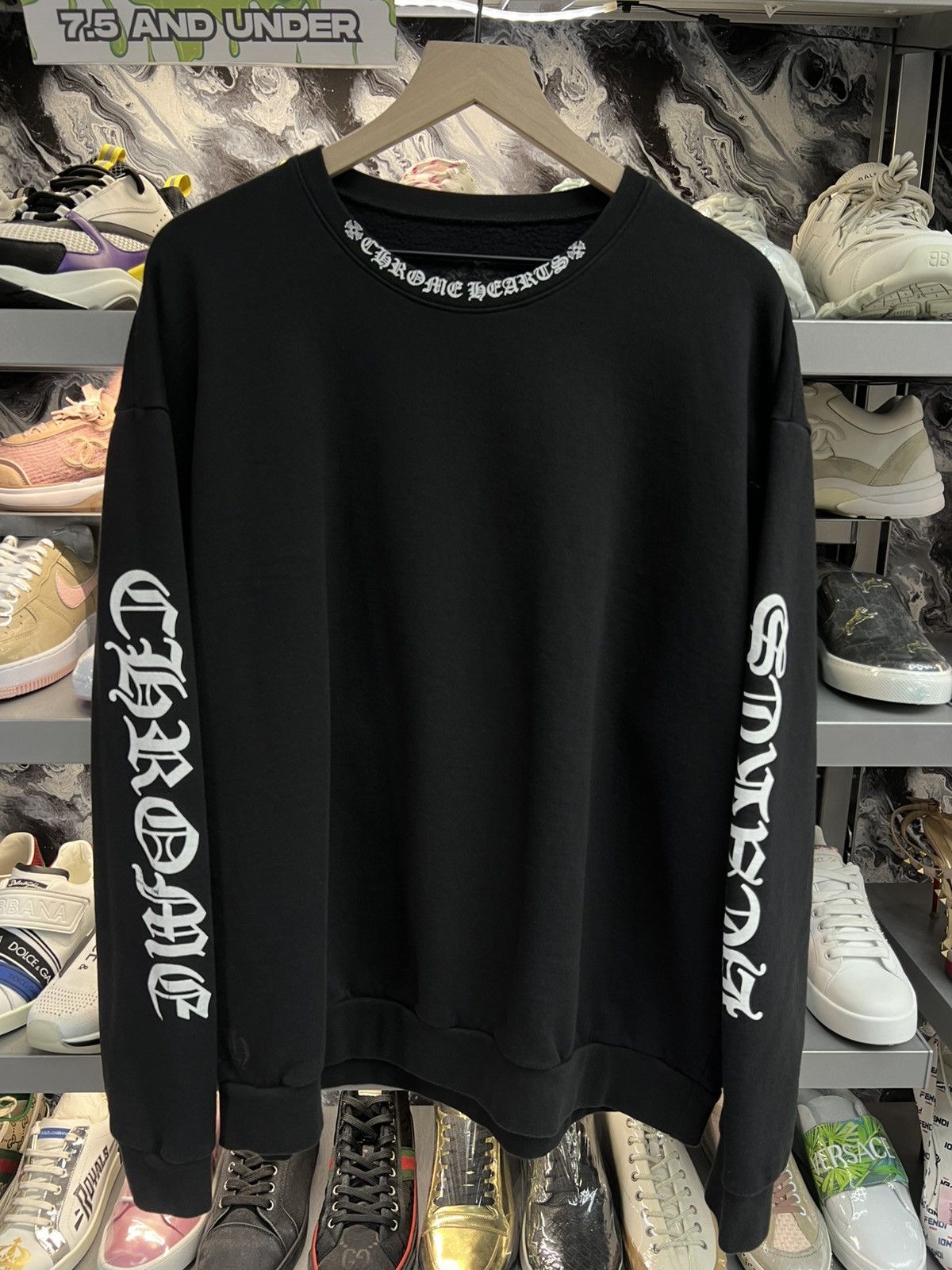 Chrome Hearts Chrome Hearts Neck Logo Crewneck Size US XL / EU 56 / 4 - 1 Thumbnail