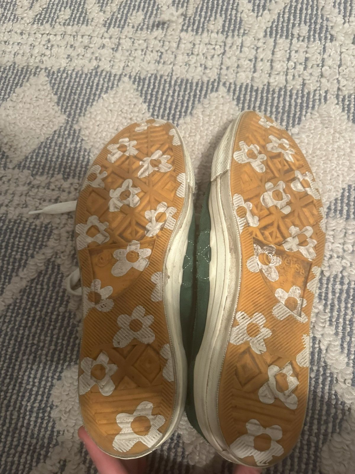 Converse × Golf le Fleur Converse x Golf Le Fleur Green Used Shoes Size US 10 / EU 43 - 5 Thumbnail