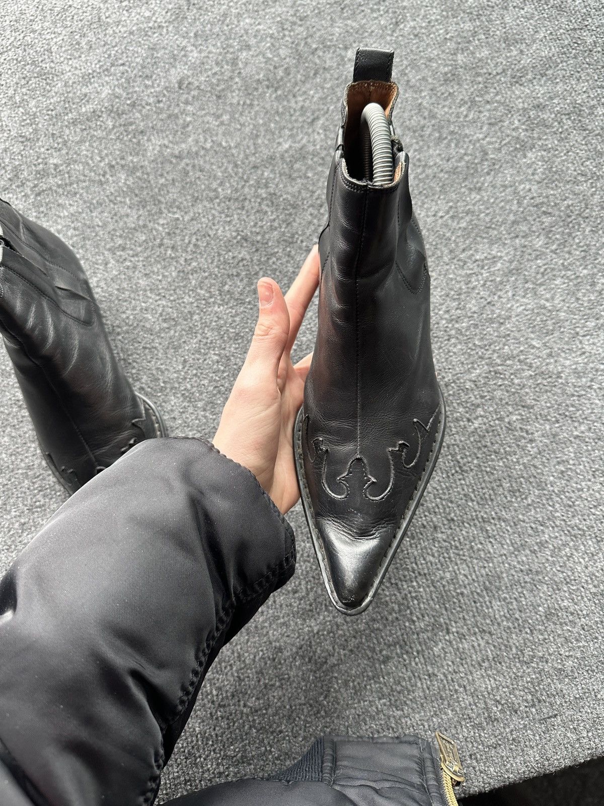 Other 🚨 WESTERN BROWN WOMEN Y2K BOOTS Y2K LEATHER SIZE 36 Size US 6 / IT 36 - 2 Thumbnail