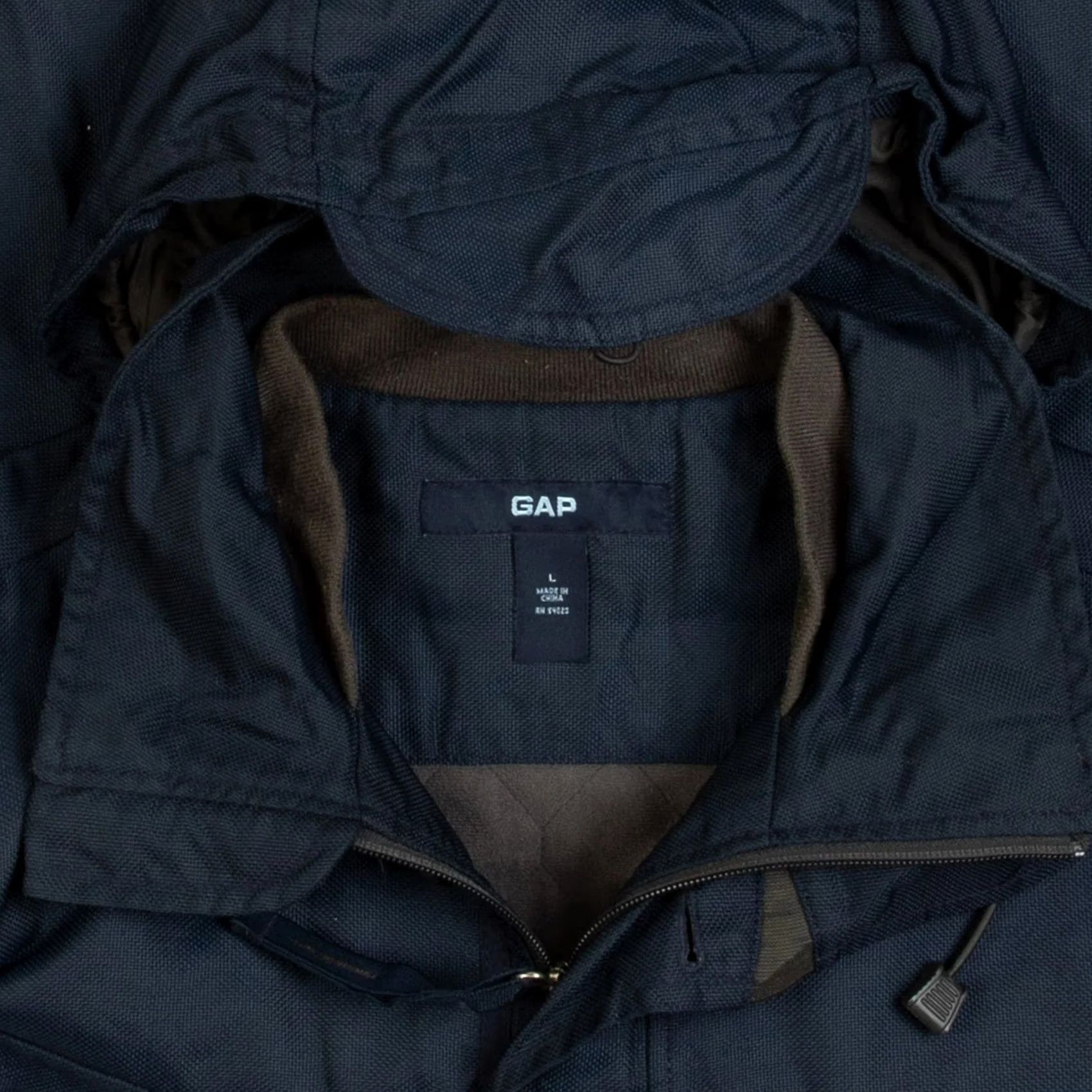 Gap GAP Men’s Vintage 2002 Jacket Large Navy Blue Tech Hooded Utility Size US L / EU 52-54 / 3 - 5 Thumbnail