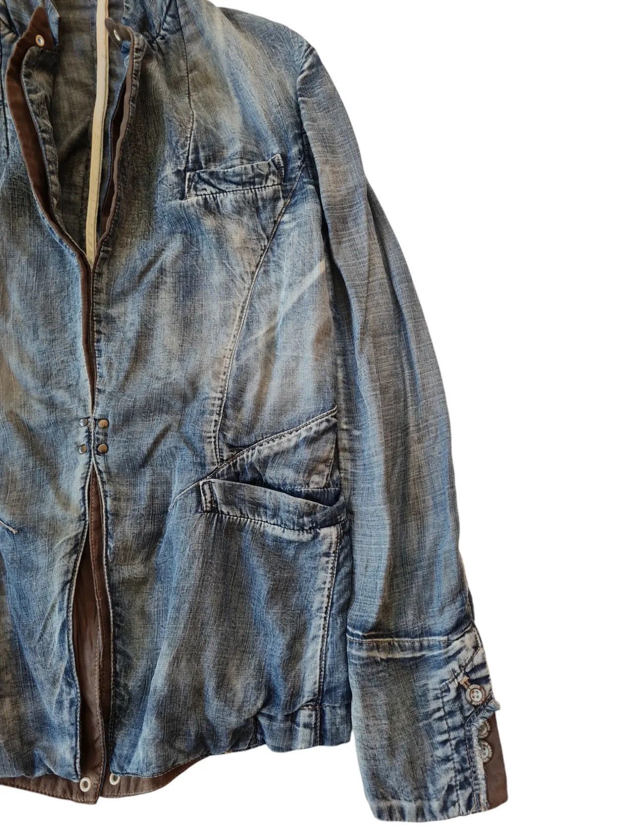 PPFM PPFM Vintage Washed Jacket with Unique Stitch Detailing Size US M / EU 48-50 / 2 - 4 Thumbnail