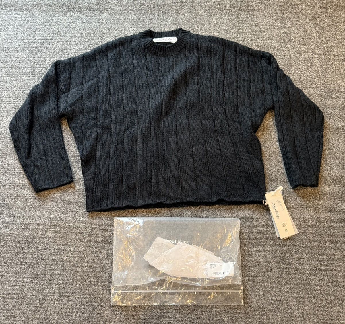 About:Blank About Blank Rib Knit Wool Mix Crew Sweater Size US M / EU 48-50 / 2 - 1 Thumbnail
