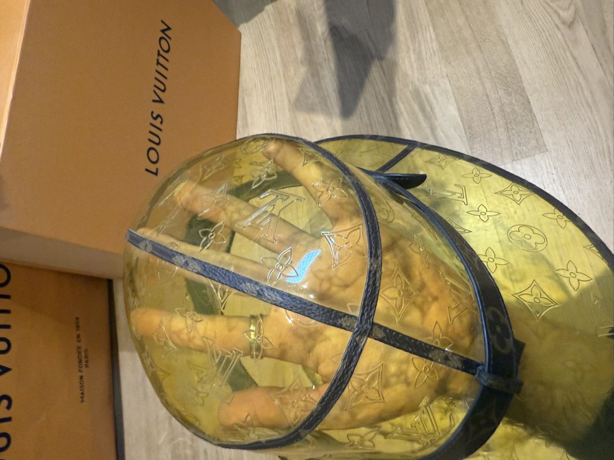 Louis Vuitton Louis Vuitton Bucket Hat Yellow Monogram (Rare Runway Piece) Size ONE SIZE - 9 Thumbnail