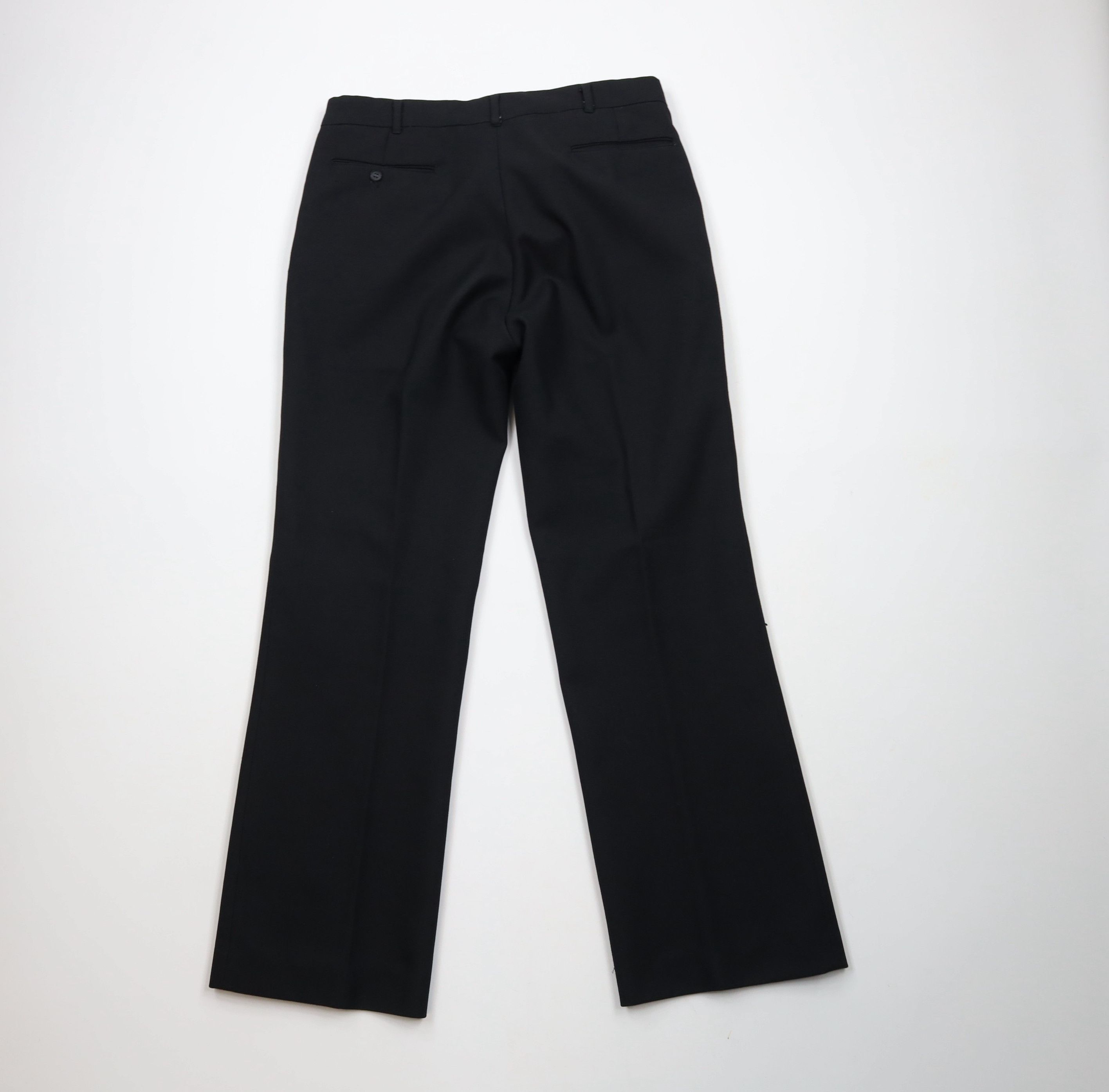 Vintage Vintage 70s Streetwear Flared Wide Leg Chino Pants Black USA Size US 32 / EU 48 - 10 Thumbnail
