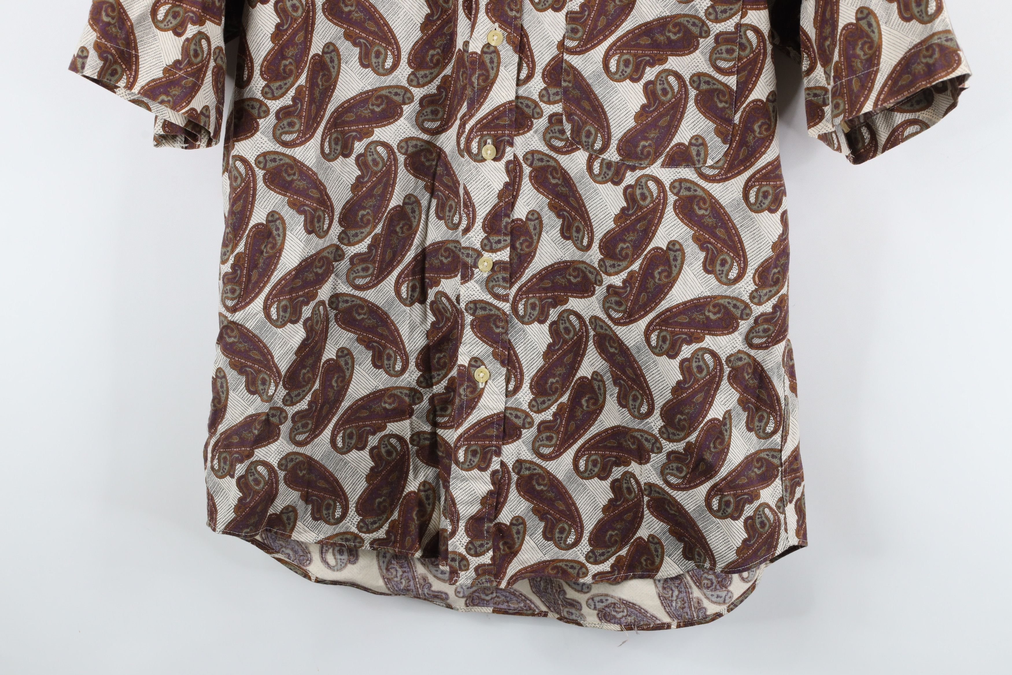 Vintage Vintage 90s Streetwear Over Print Collared Button Down Shirt Size US M / EU 48-50 / 2 - 3 Thumbnail