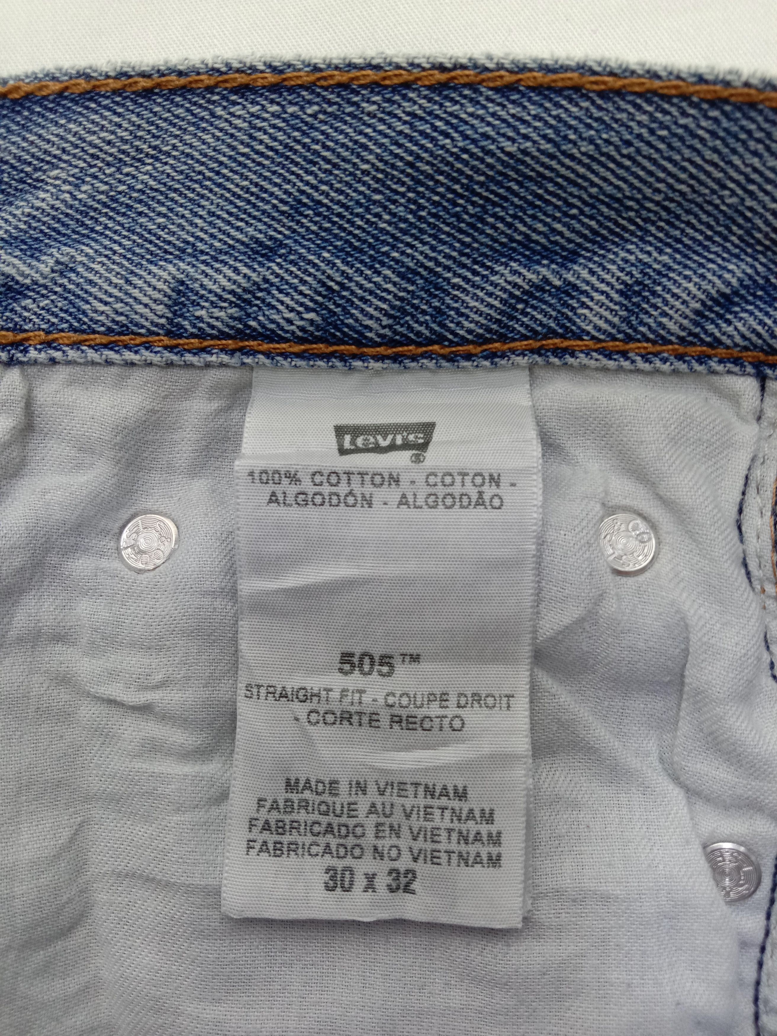 Levi's Vintage Levi's 505 Jeans Blue Wash Regular Fit Denim Size US 31 - 14 Thumbnail