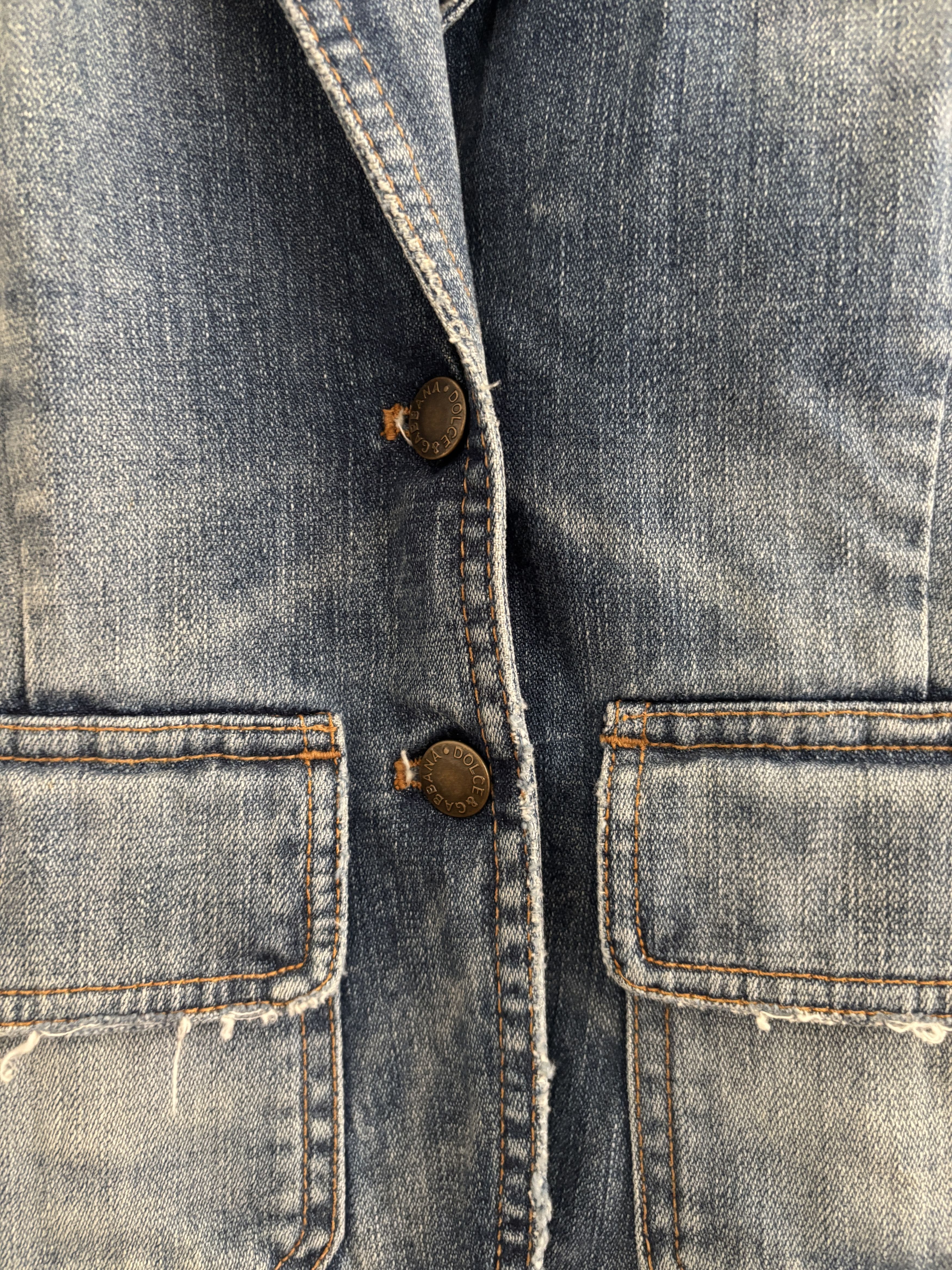 Dolce & Gabbana Dolce & Gabbana Jeans Jacket Size S / US 4 / IT 40 - 6 Thumbnail