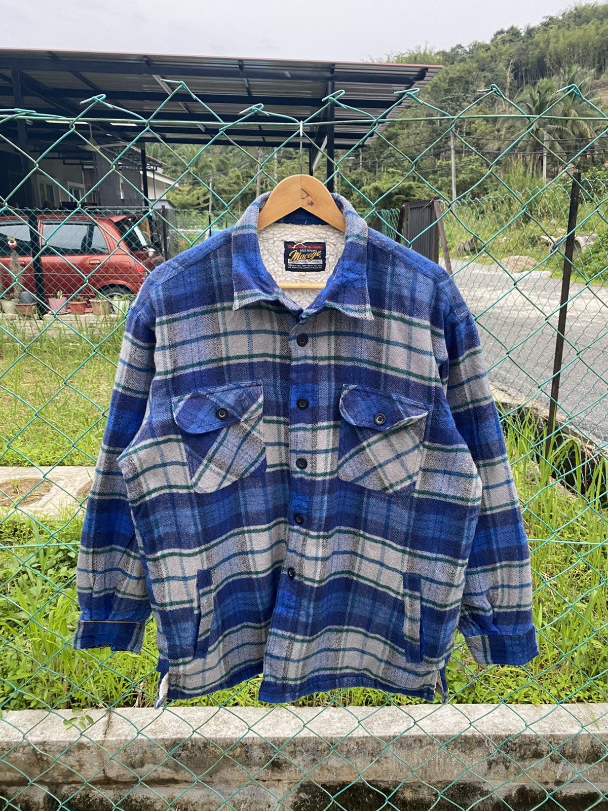 Flannel × Japanese Brand AW Maceye sherpa plaid flannel Size US L / EU 52-54 / 3 - 1 Thumbnail