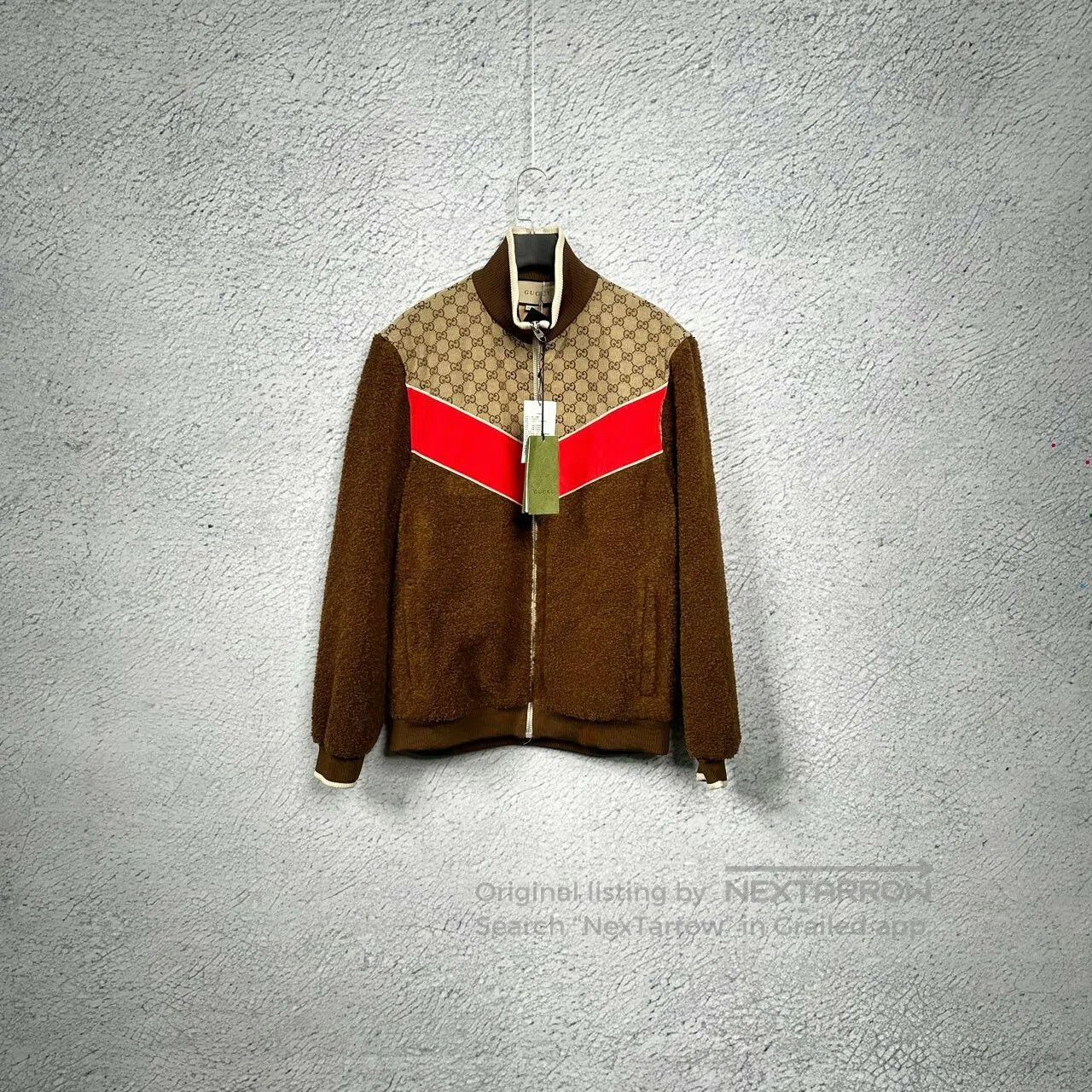Gucci gucci brown and red zip-up jacket. Size US L / EU 52-54 / 3 - 1 Thumbnail