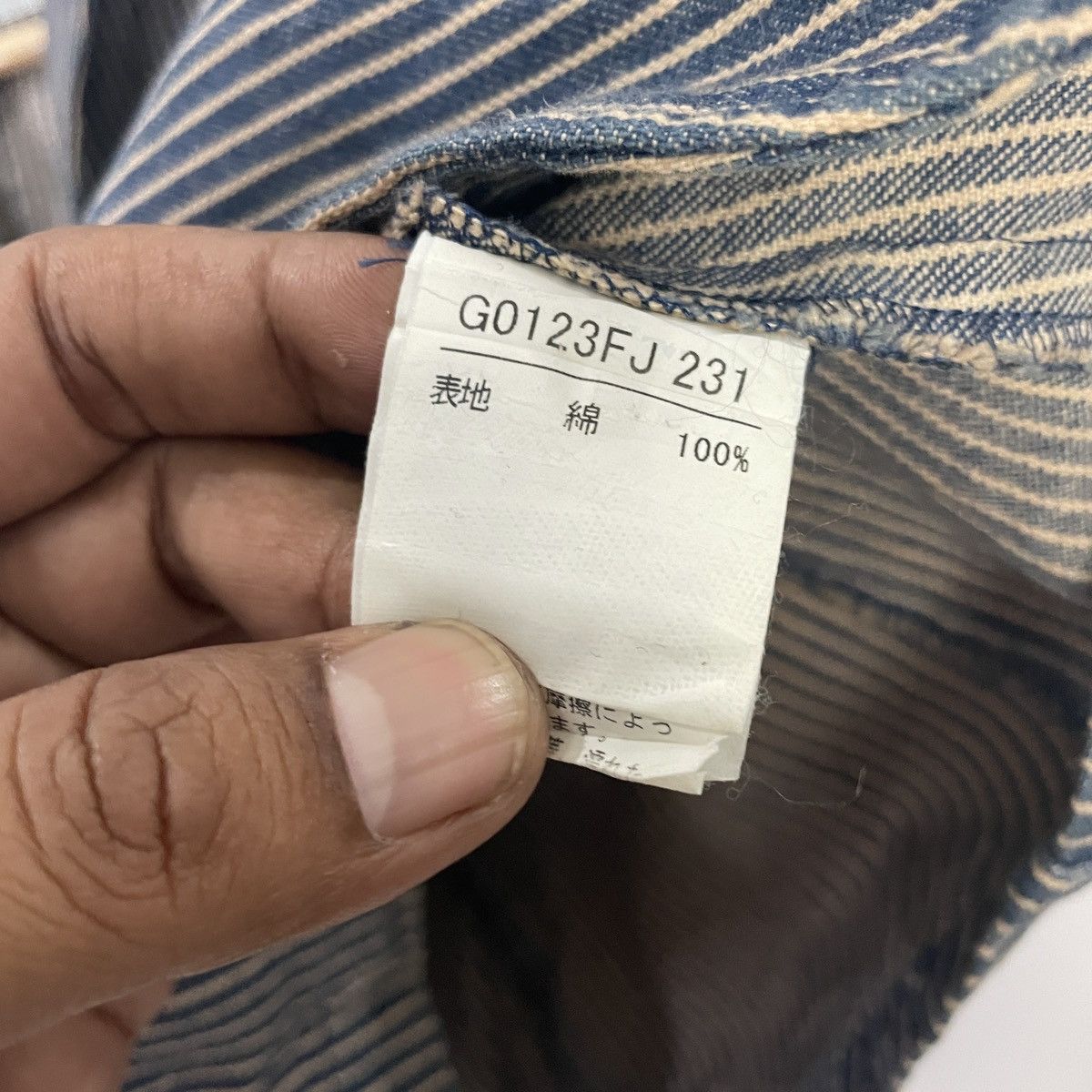 20471120 Vintage Dgrace Hickory Stripe Coat Jacket Size M / US 6-8 / IT 42-44 - 6 Thumbnail