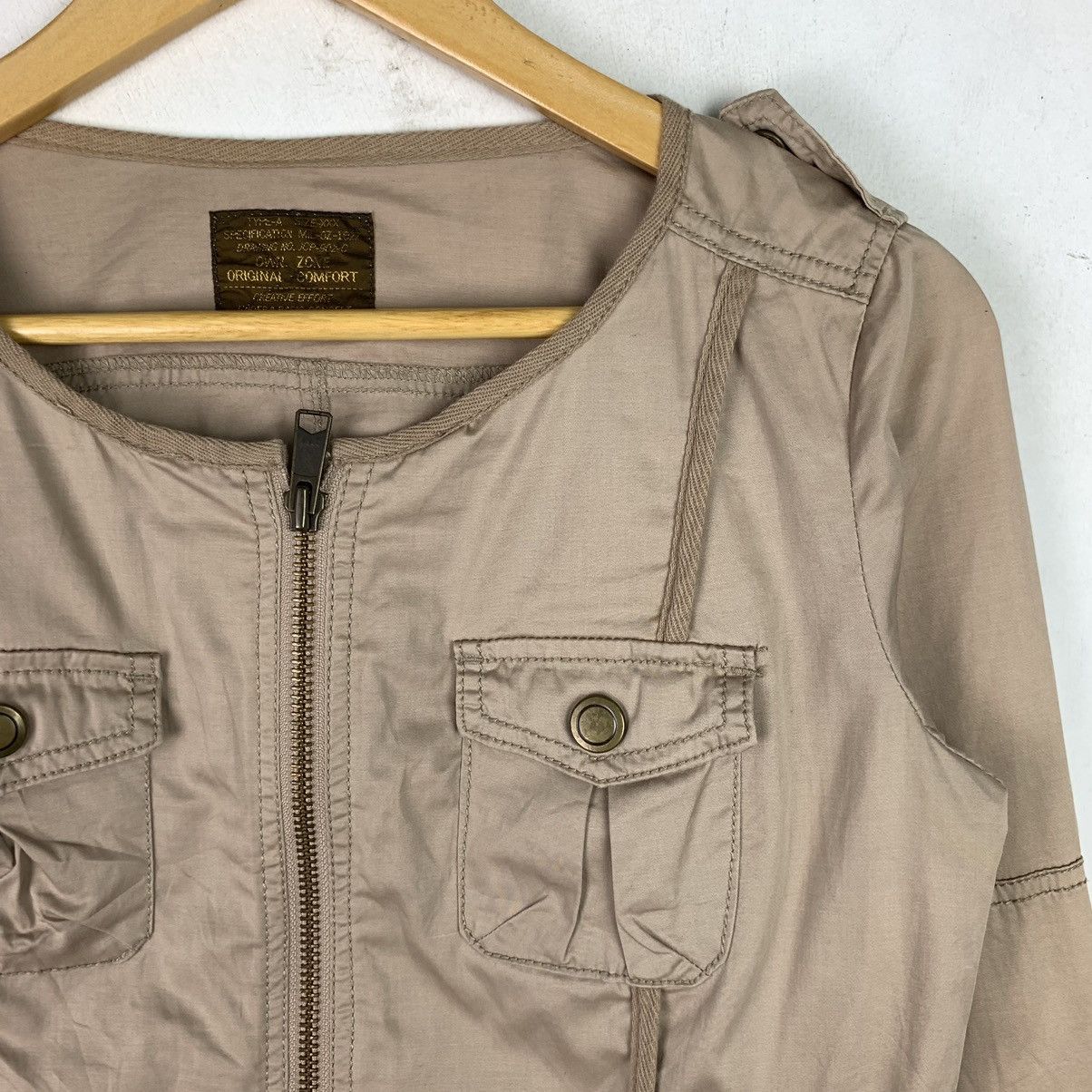 Designer × Japanese Brand × Vintage Vintage Japanesebrand Utility Jacket Collarless Size US M / EU 48-50 / 2 - 3 Thumbnail