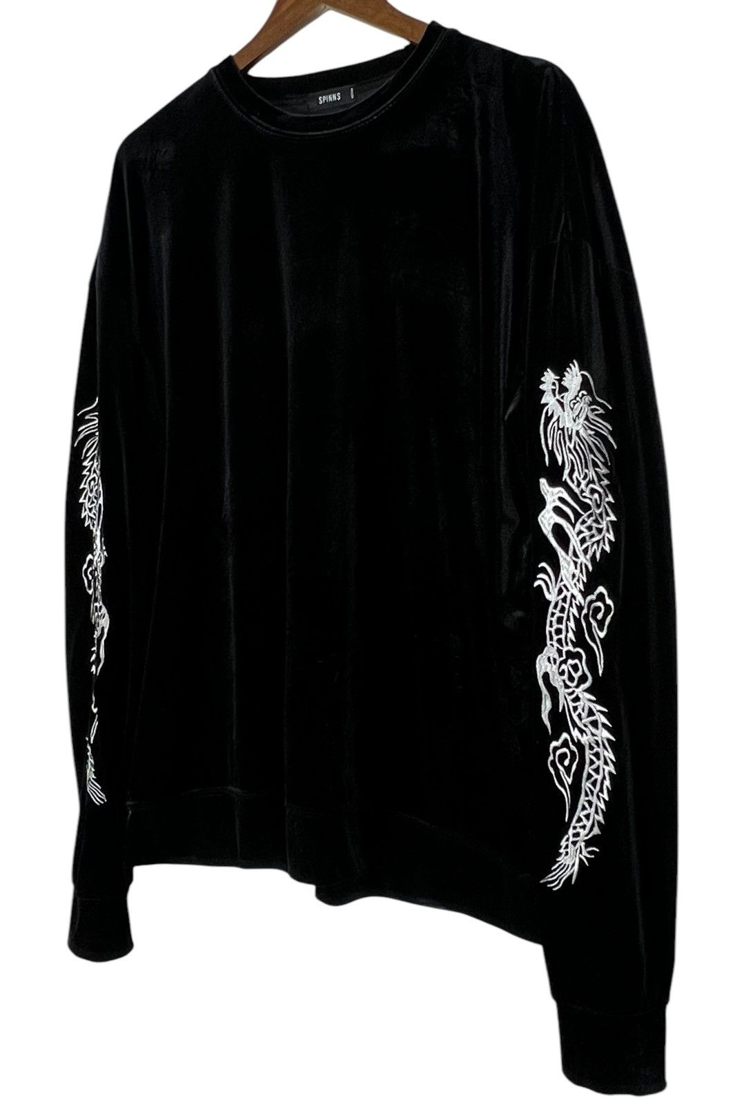 Japanese Brand Vintage Dragon Sukajan Velvet Long Sleeve Size US M / EU 48-50 / 2 - 3 Thumbnail
