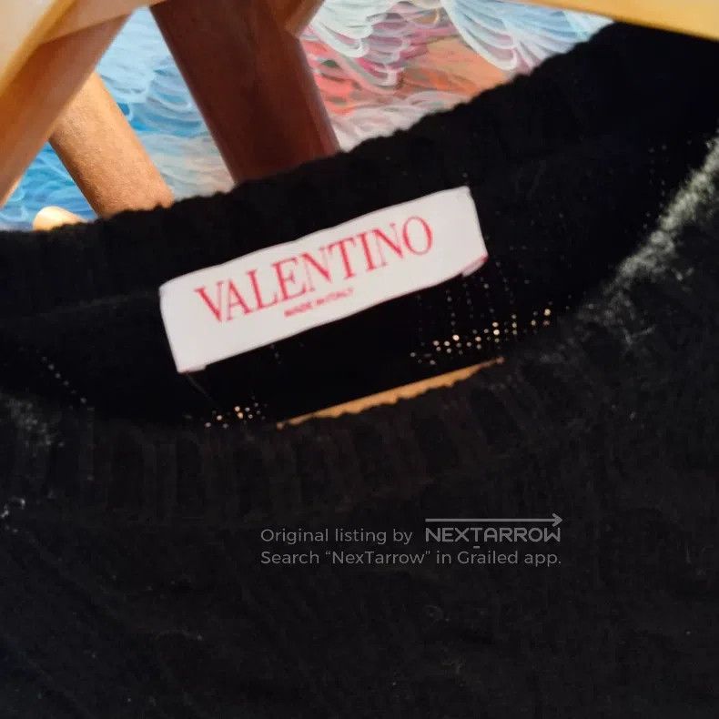 Valentino Valentino Wool knitted sweater in early spring Size M / US 6-8 / IT 42-44 - 4 Thumbnail