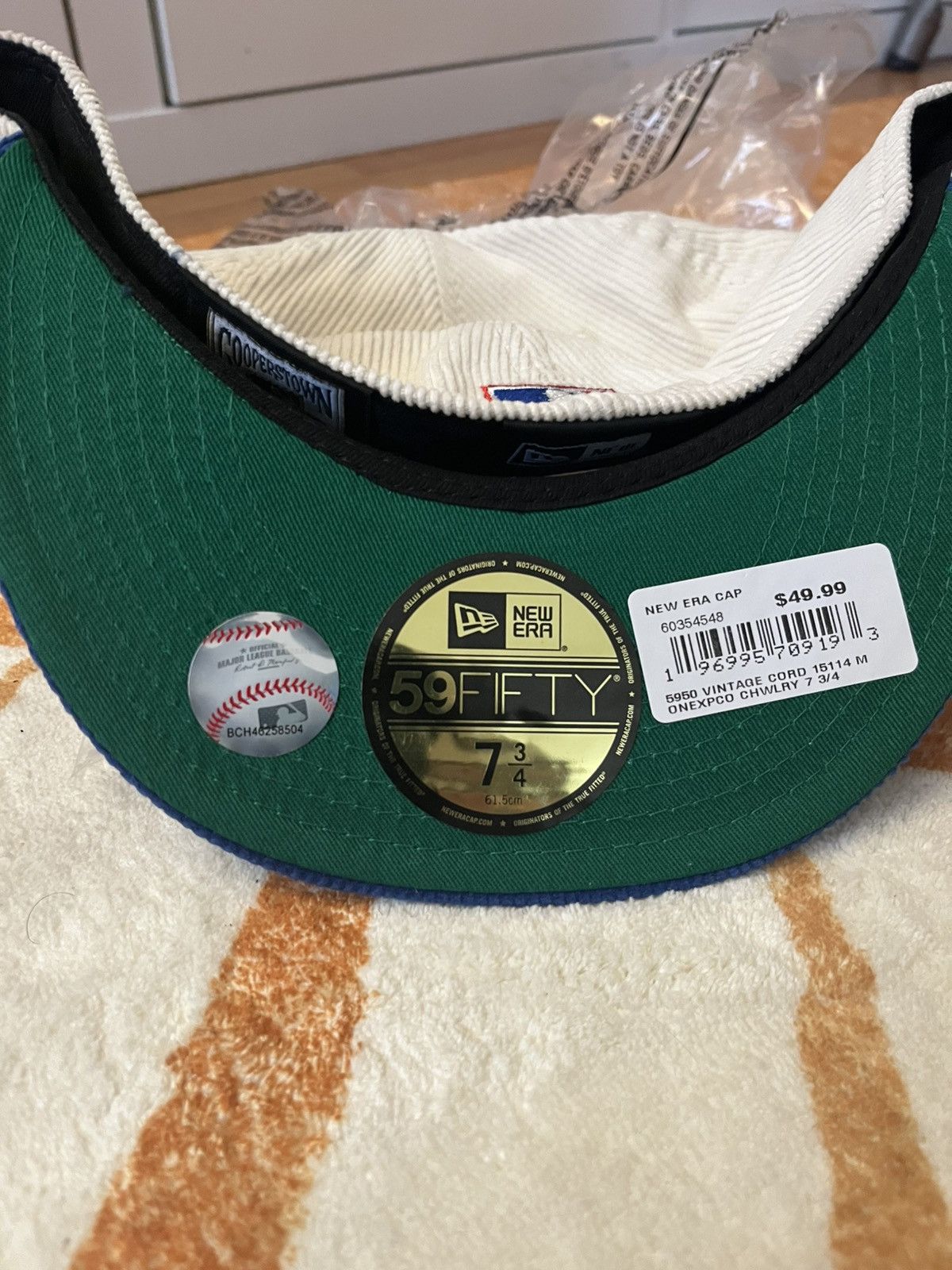 New Era New Era MLB Vintage Collection Corduroy Expos Hat 7 3/4 Size ONE SIZE - 2 Thumbnail