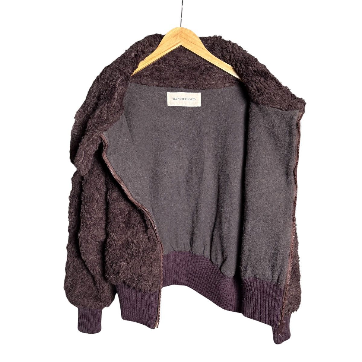 Issey Miyake Tsumori Chisato Issey Miyake Brown Fur Bomber Jacket Size US M / EU 48-50 / 2 - 3 Thumbnail