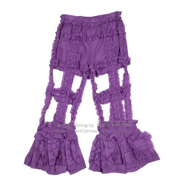 Comme des Garcons Comme des Garcons size S Purple Retro Lace Design Pants Size 23" - 1 Thumbnail