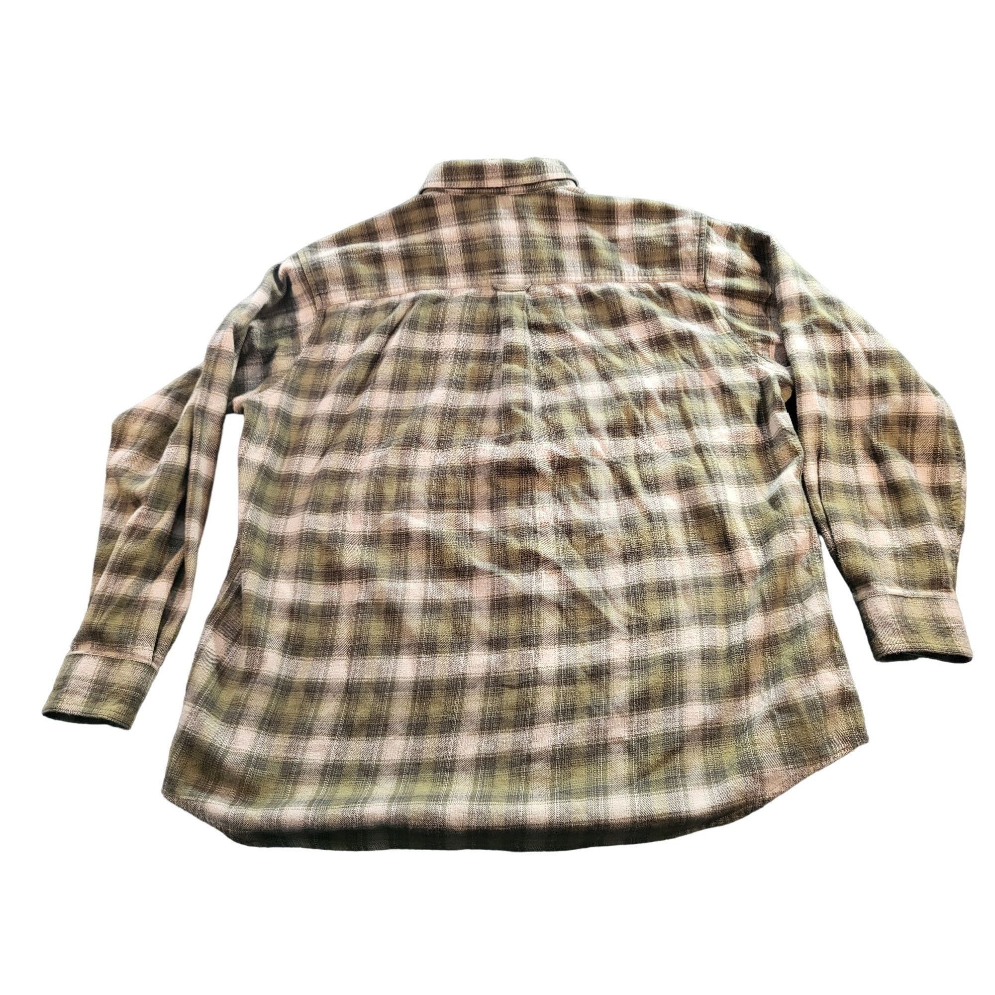 Woolrich Woolen Mills Woolrich Button Up Heavy Flannel Shirt Men Sz XL Green Plaid Size US XL / EU 56 / 4 - 8 Thumbnail