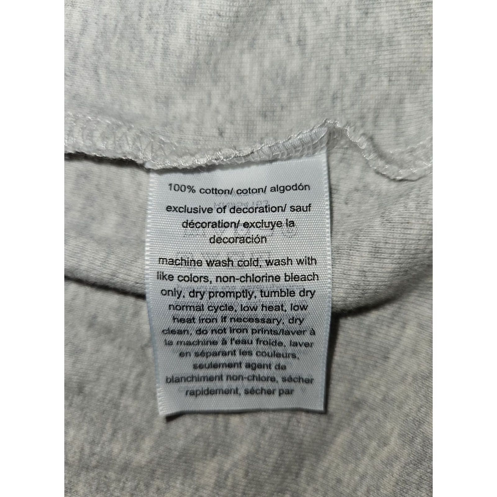 Tommy Hilfiger Tommy Hilfiger Shirt Juniors S V-Neck AOP Logo Cap Sleeve Gray Stretch T-Shirt Womens Top Size S / US 4 / IT 40 - 6 Thumbnail