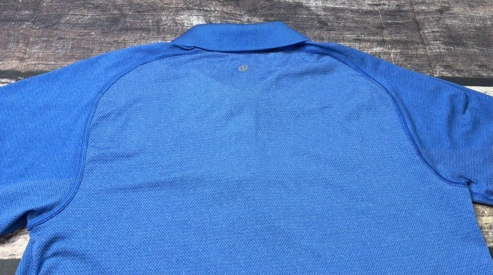 Lululemon Lululemon Polo Shirt Men's Medium Heathered Blue Stretch Size US M / EU 48-50 / 2 - 8 Thumbnail