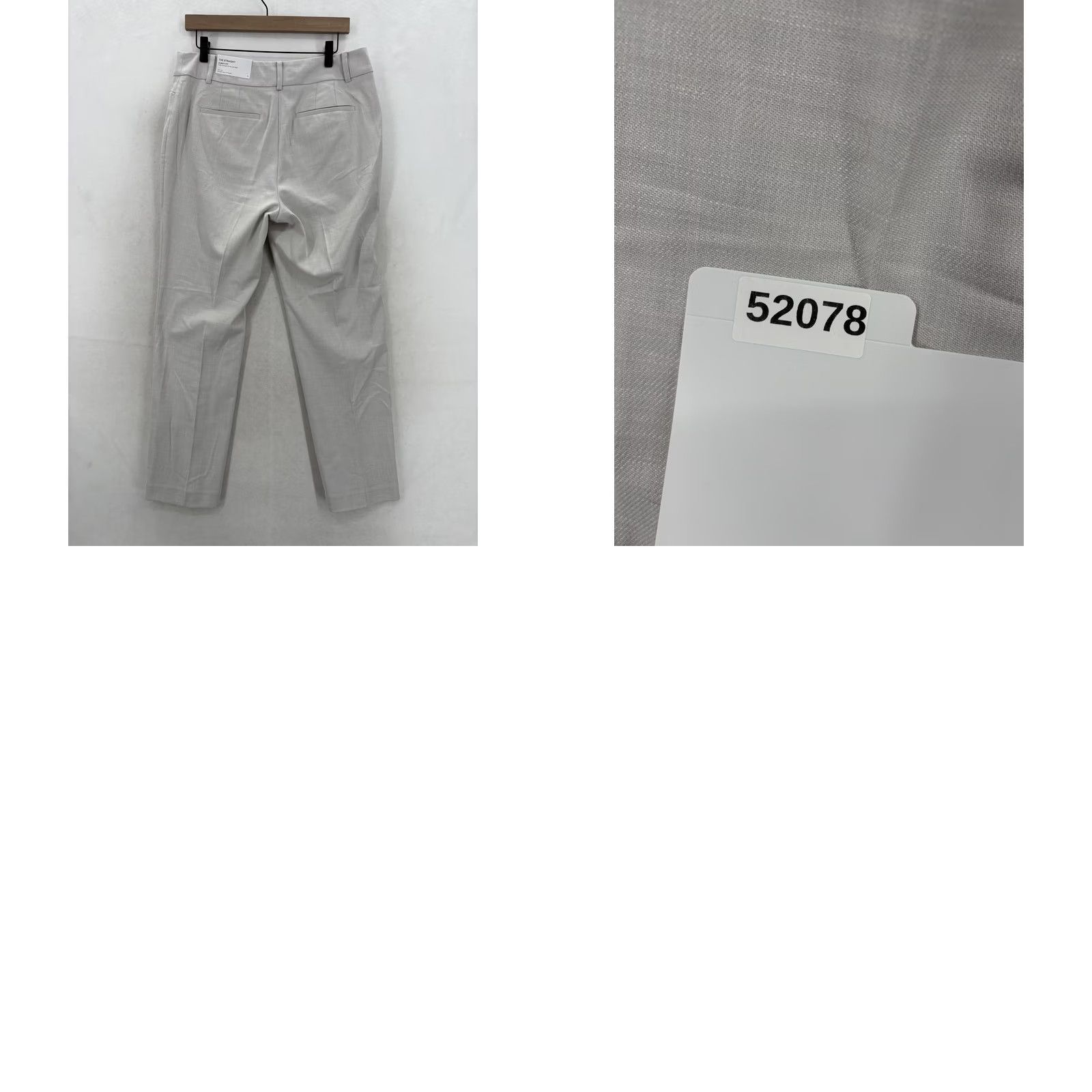 Ann Taylor Ann Taylor Factory The Straight Dress Pants Womens 10 Gray Herringbone Twill NWT Size 32" / US 10 / IT 46 - 10 Thumbnail