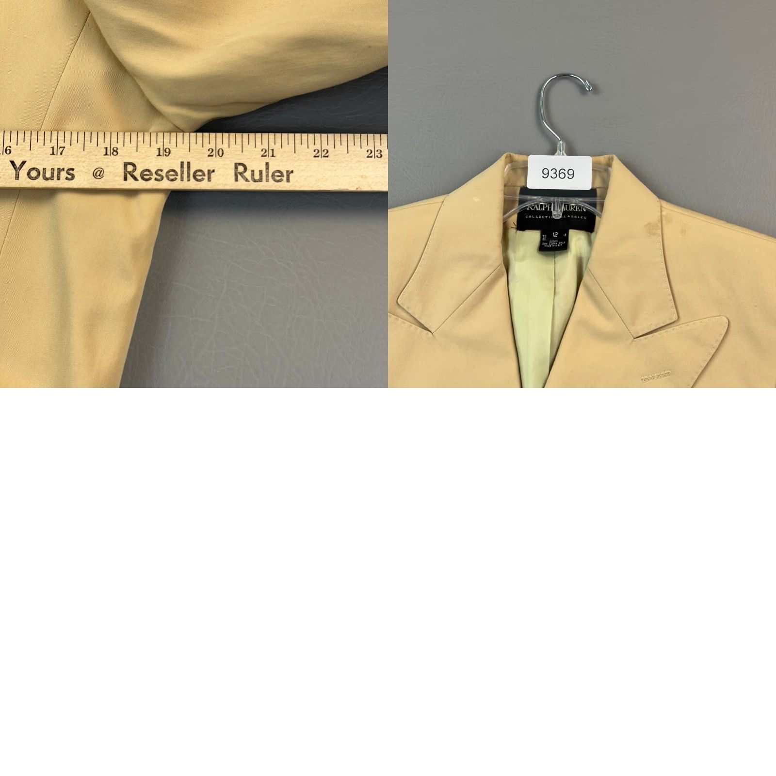 Ralph Lauren VINTAGE Ralph Lauren Collection Blazer Womens 12 Black Label Double-Breasted USA Jacket Blazer Womens Size XL / US 12-14 / IT 48-50 - 11 Thumbnail