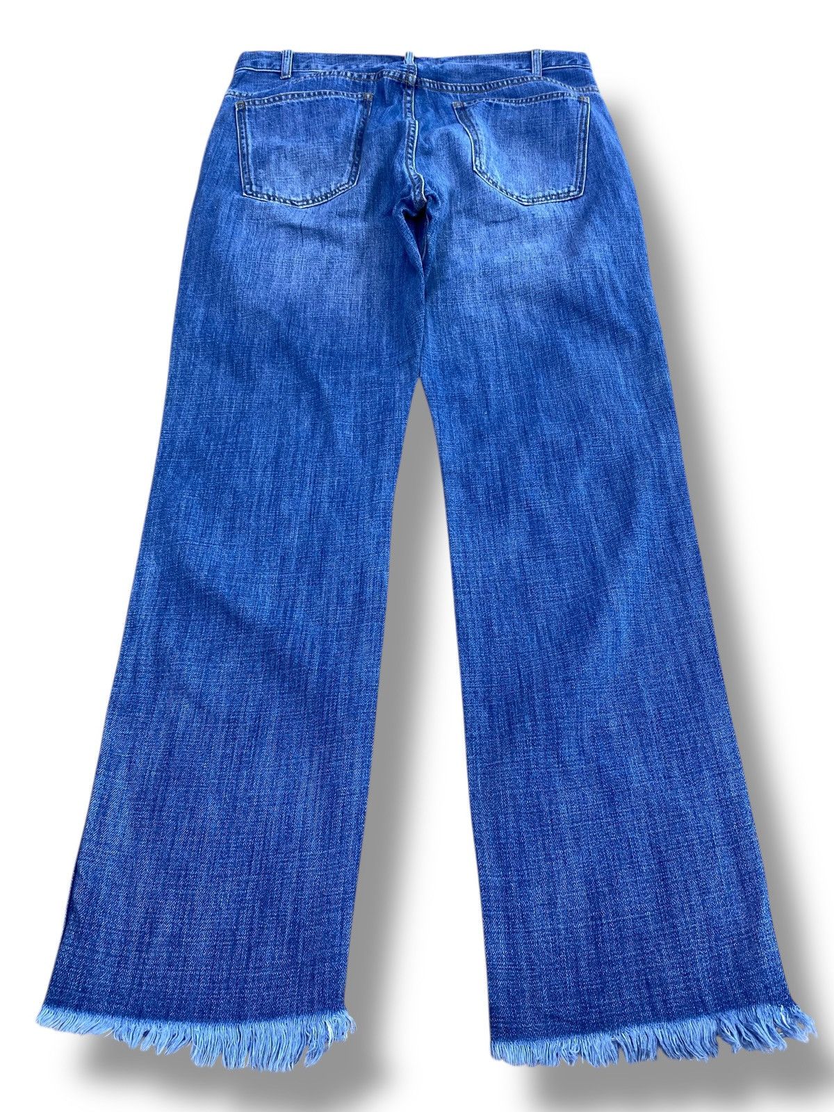 URBAN RESEARCH DOORS Urban Research Brand Ripped Patchwork Style Hairy Leg Jeans Size US 32 / EU 48 - 3 Thumbnail