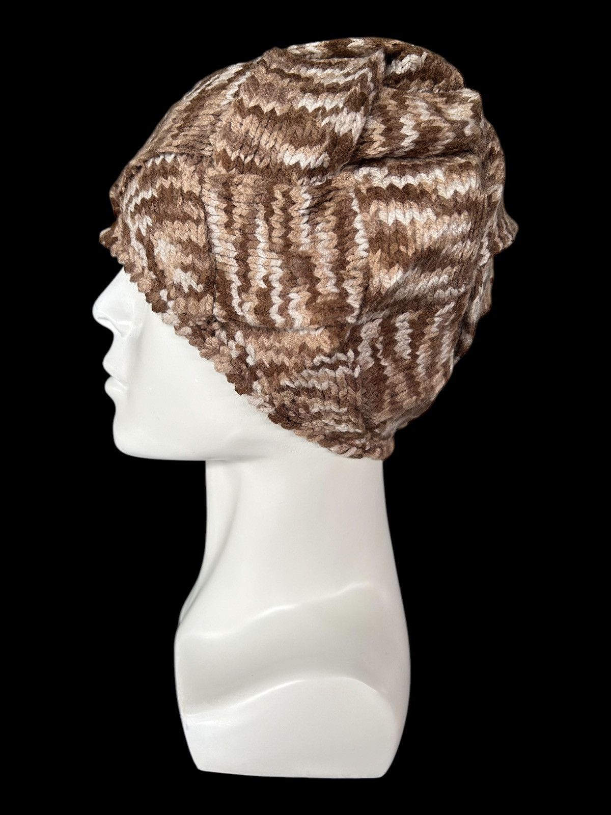 Japanese Brand × Kapital × Vintage Crochet Knitted Handmade Mohawk Beanie Hats Rare☠️☠️ Size ONE SIZE - 1 Thumbnail