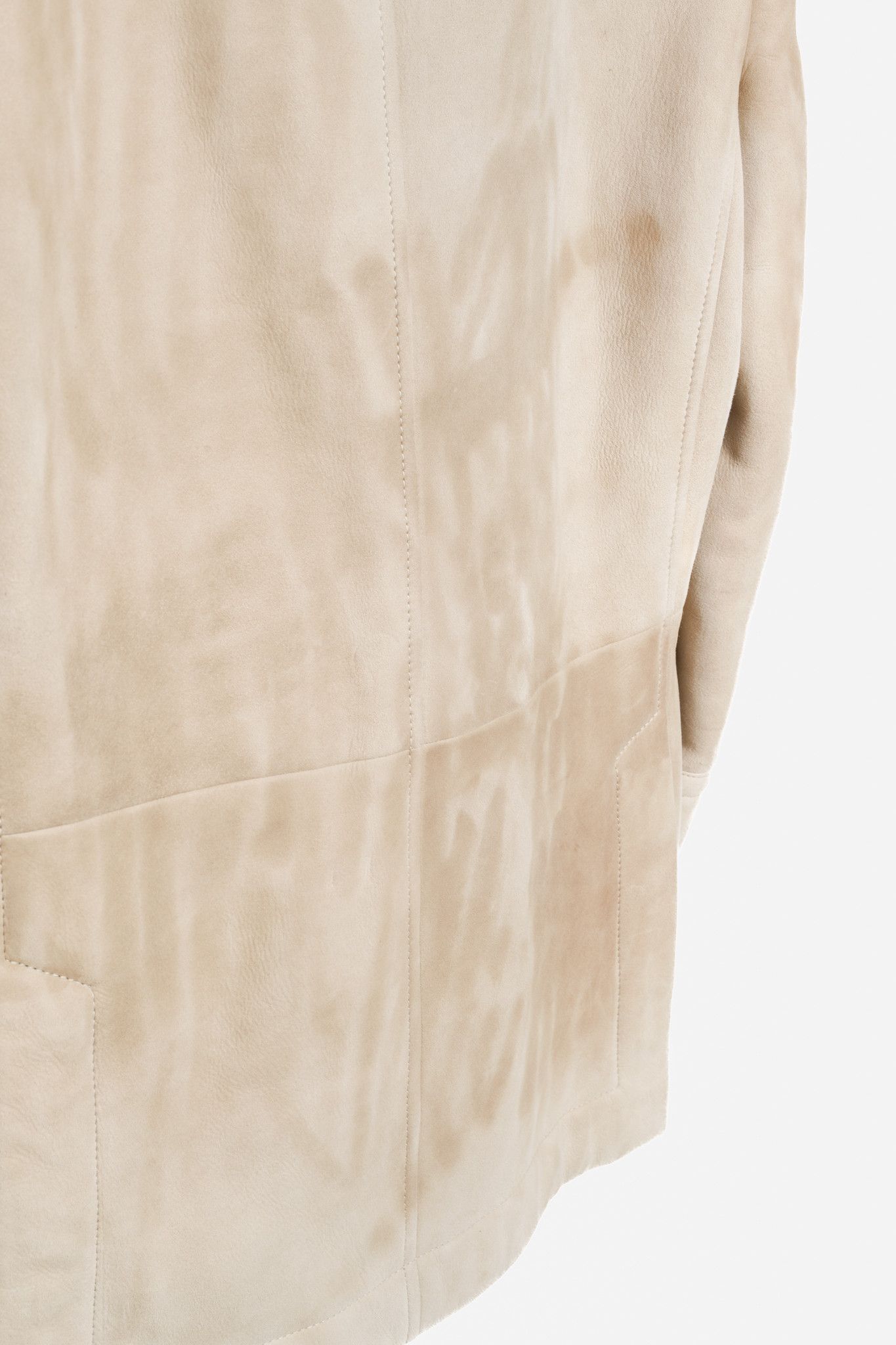 Brunello Cucinelli Brunello Cucinelli Beige Sharpa Sheepskin Fur Peacoat Size US M / EU 48-50 / 2 - 9 Thumbnail