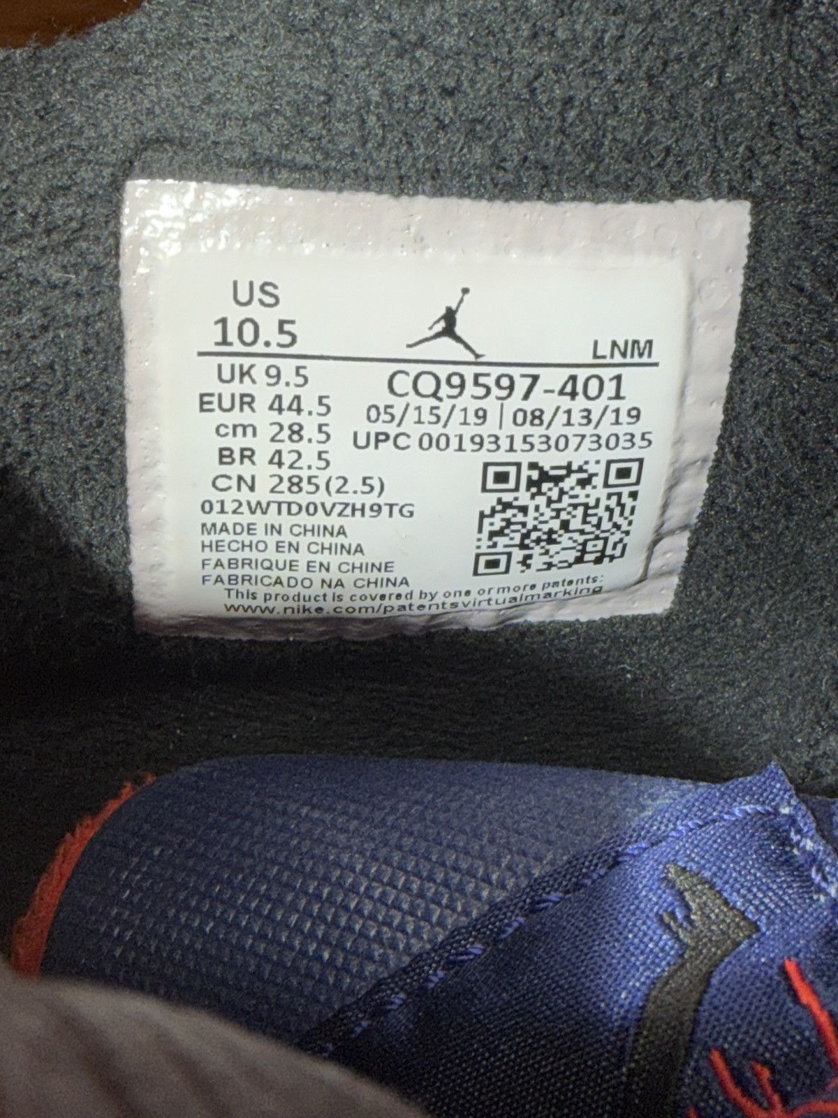 Nike Air Jordan 4 Retro Winter Loyal Blue size 10.5 Size US 10.5 / EU 43-44 - 12 Thumbnail