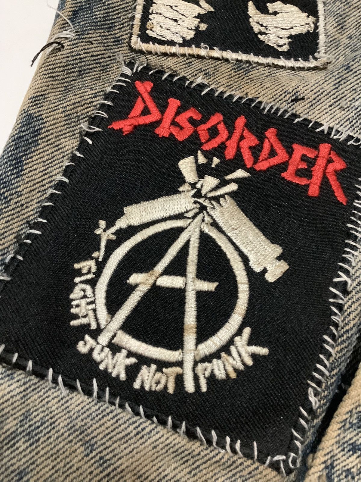 Designer × Vintage VINTAGE 90s THE EXPLOITED BATTLE JACKET CUSTOM Size US L / EU 52-54 / 3 - 17 Thumbnail